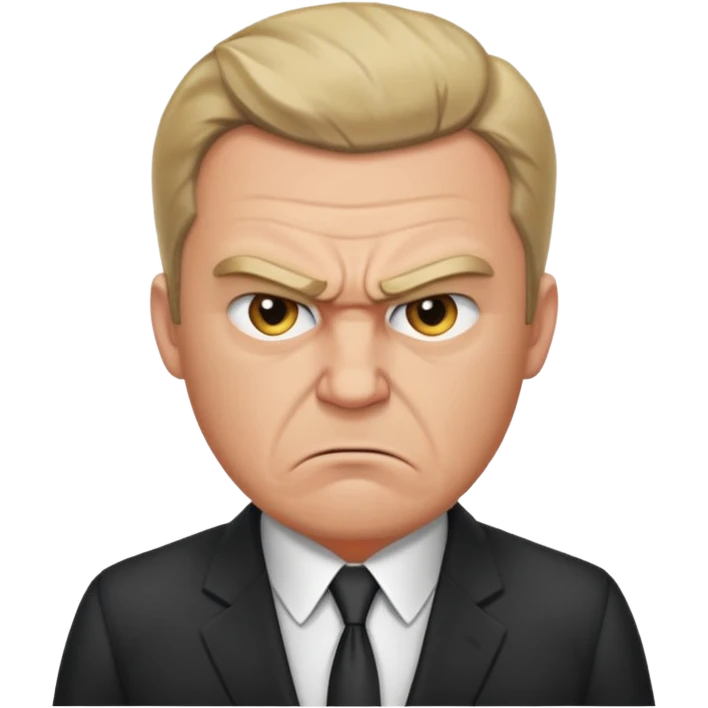 very angry male boss in suit emoji