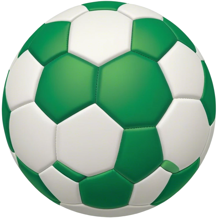 Cinematic Realistic image of a soccer ball with crisply detailed panel textures and precise stitching, set against a vibrant green pitch with dynamic natural lighting that highlights its athletic spirit emoji