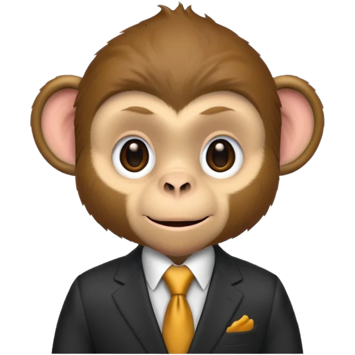 1 monkey in suit emoji