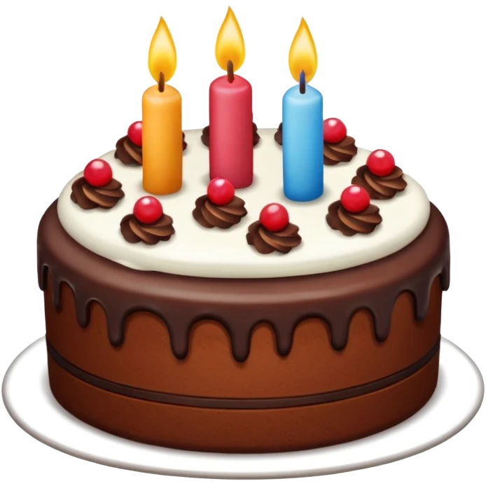 Create a chocolate cake  emoji
