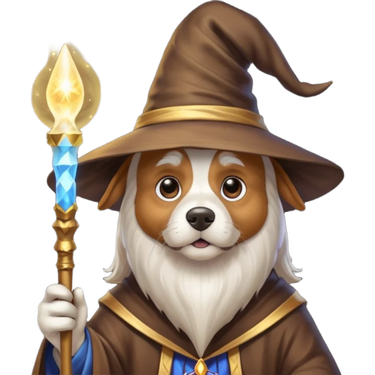 Dog wizard emoji