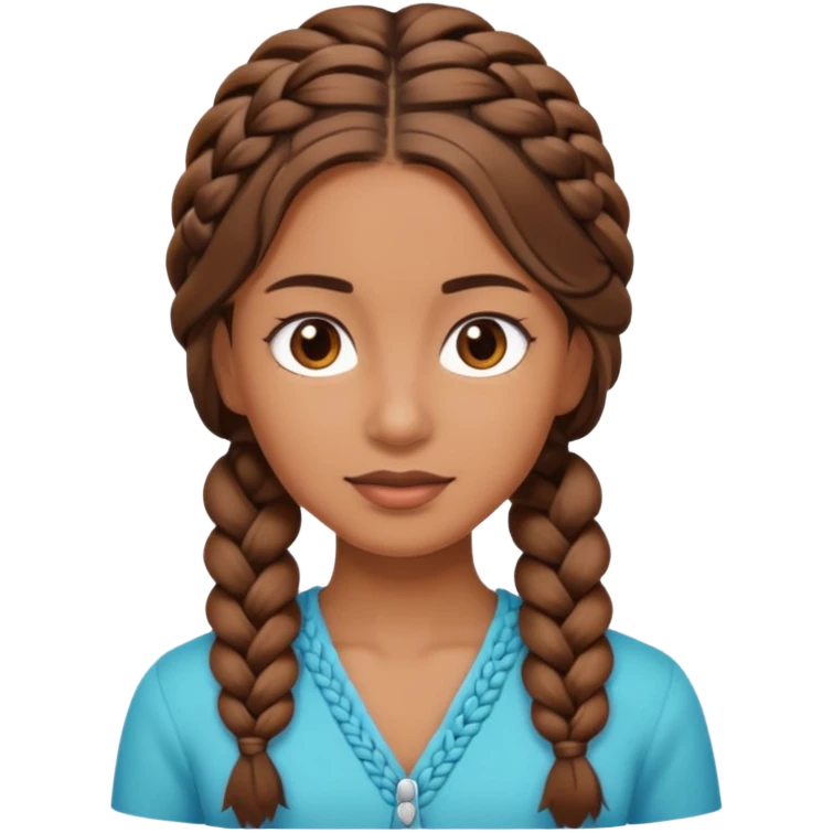 braided woman emoji