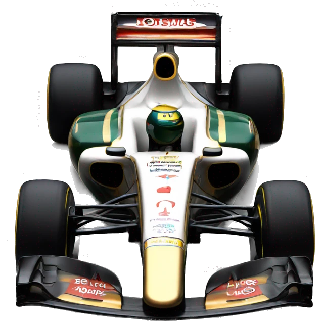 2012 formula 1 car with Lotus  emoji