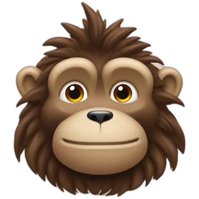 Un castor avec une tête de singe emoji