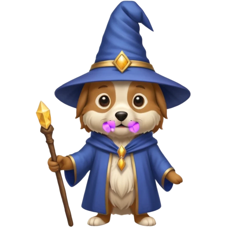 Dog wizard emoji