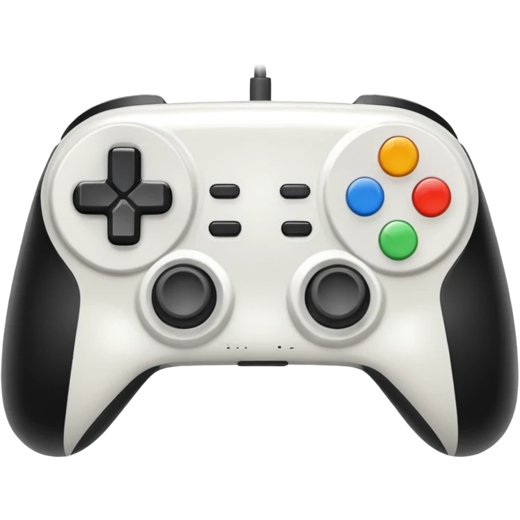 white video game controller emoji