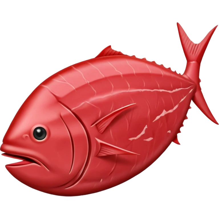 a chunk of tuna meat emoji