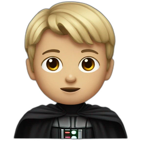 dark vador little cut kid emoji