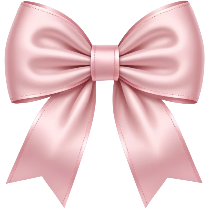 Pale pink ribbon bow emoji