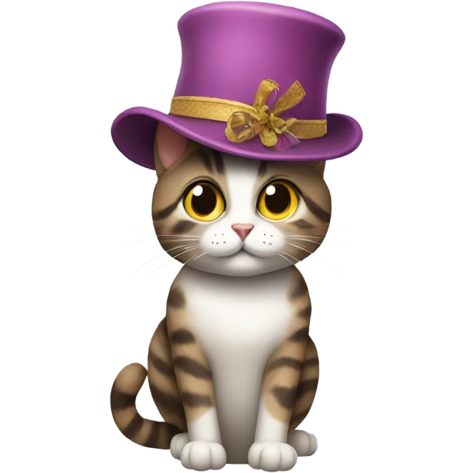 Cat in a hat  emoji