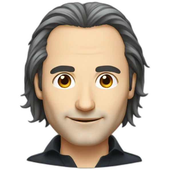 Xavier Niel from Free face big nose balding semi-long hair emoji