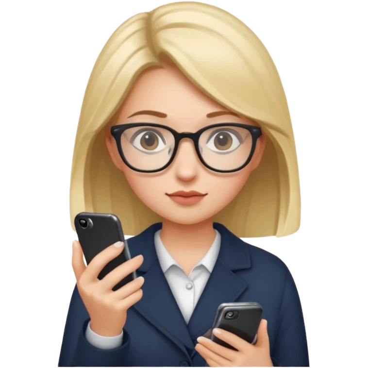 Girl who is trading options emoji