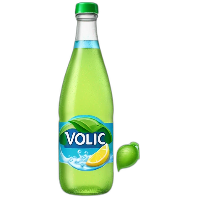 Bouteille d'eau volvic emoji