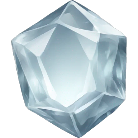 a clear quartz emoji