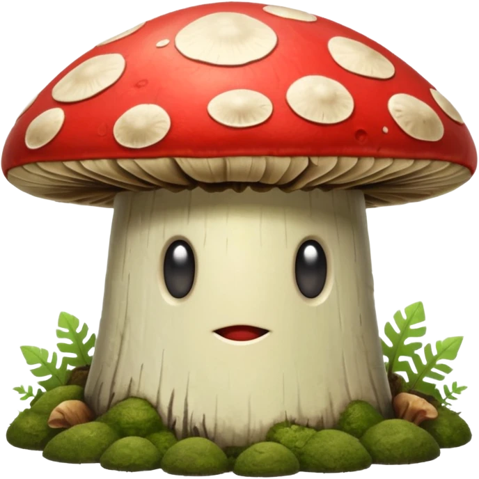 forest warrior mushroom shield object icon, rugged mushroom-cap shield, moss details, natural fantasy look, 3D cartoon, mobile game icon style, centered, clean background, no text, no watermark
 
 emoji