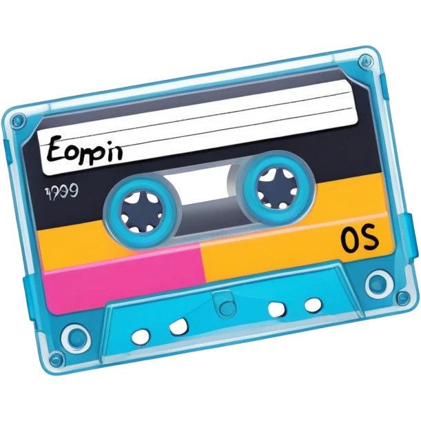 Realistic 1990’s mix tape emoji