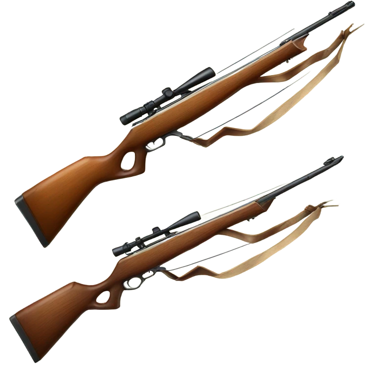 rifle with a bow emoji