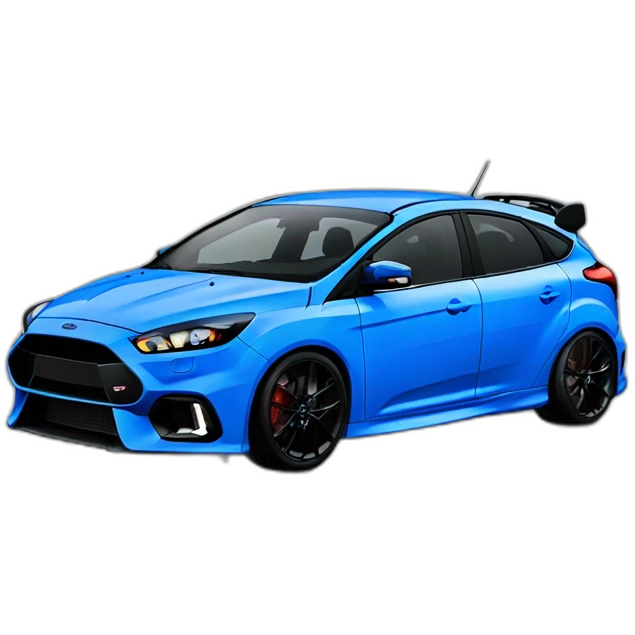Ford Focus RS in blue paint  emoji