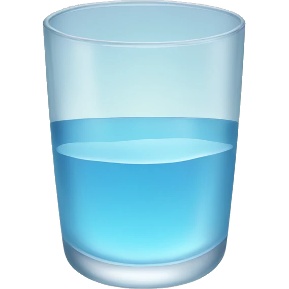 Glass of water emoji