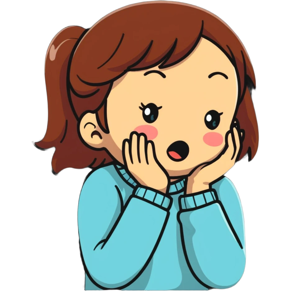 girl crying emoji