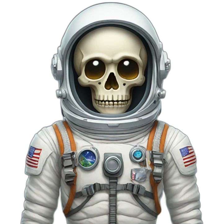 skeleton astronaut emoji