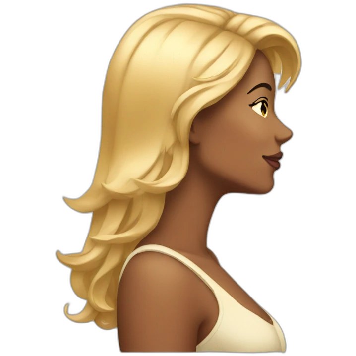 Sexywoman side profile emoji
