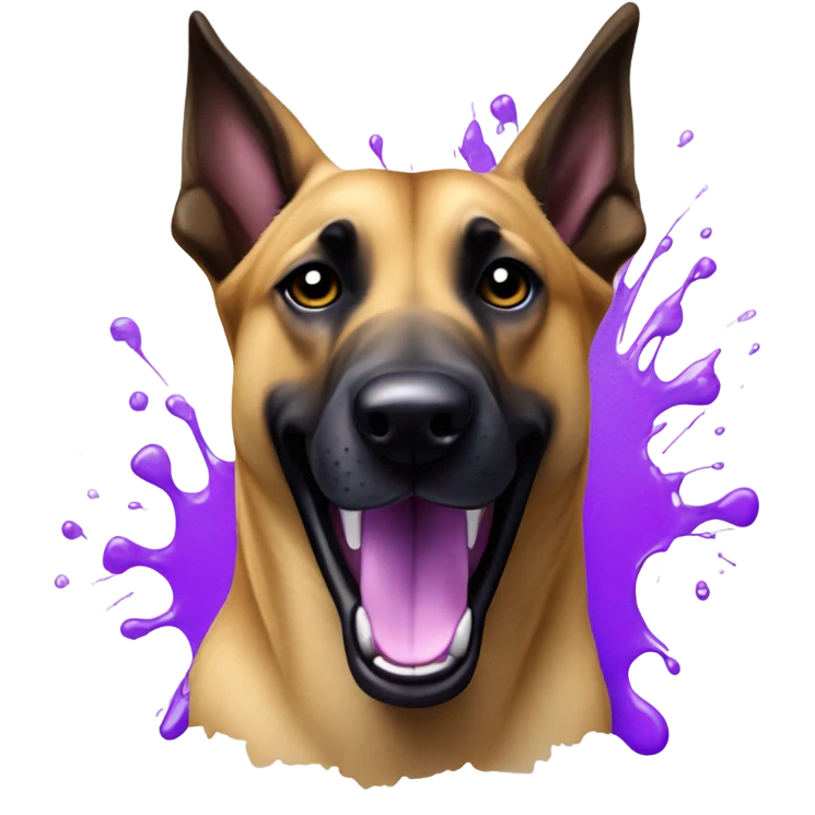 malinois artist purple emoji