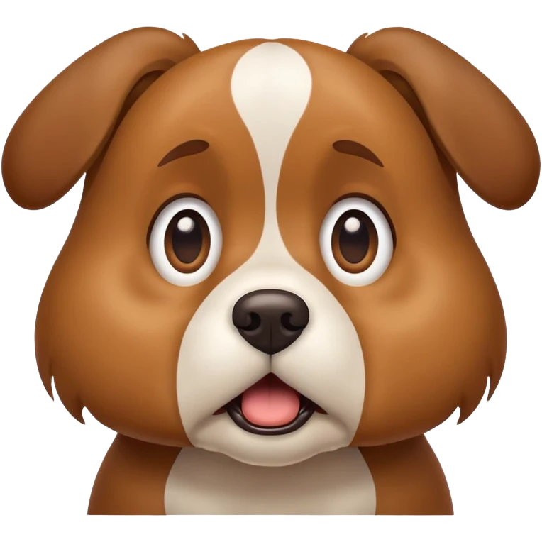 Shocked dog emoji