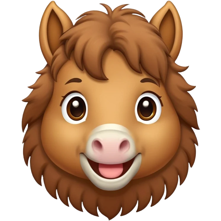 Cute horse emoji
