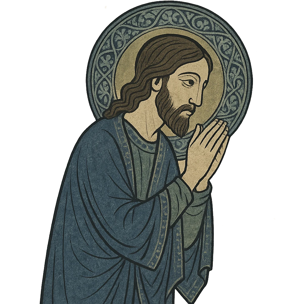 jesus praying  emoji