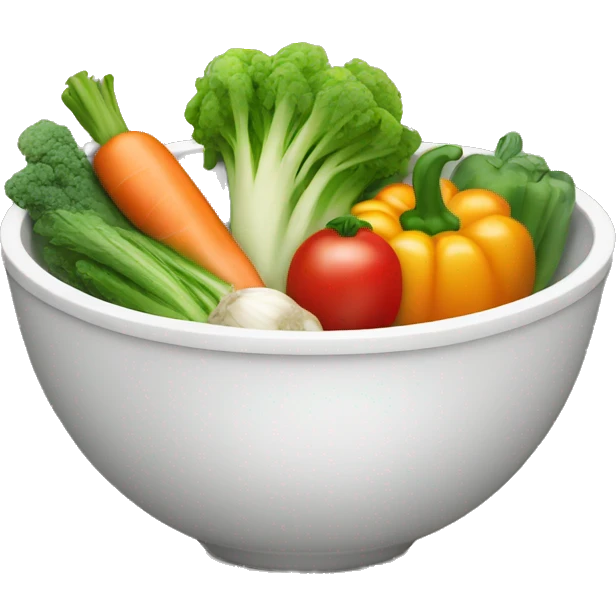 Bowl with vegetables  emoji
