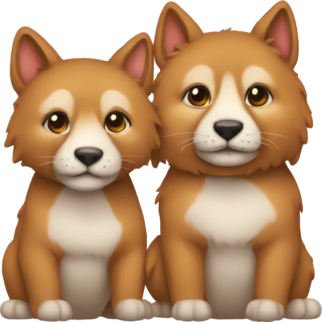 animal couple love emoji