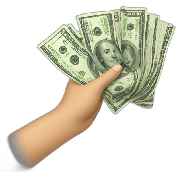 money in hand emoji
