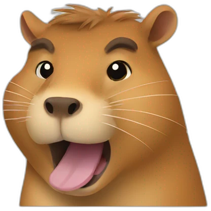 thumb down super angry capybara face emoji