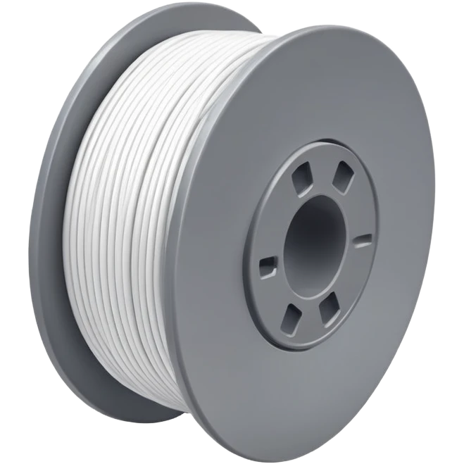 spool of white filament emoji