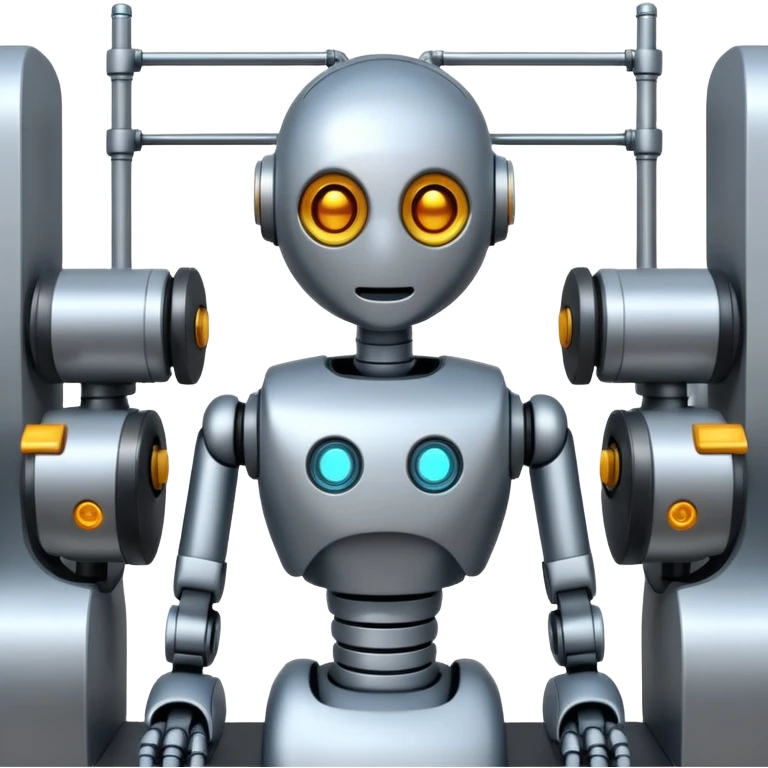 emoji about smartfactory with robot emoji