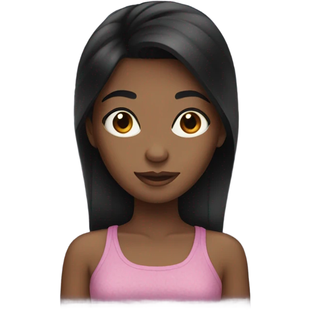  black hair girl  emoji