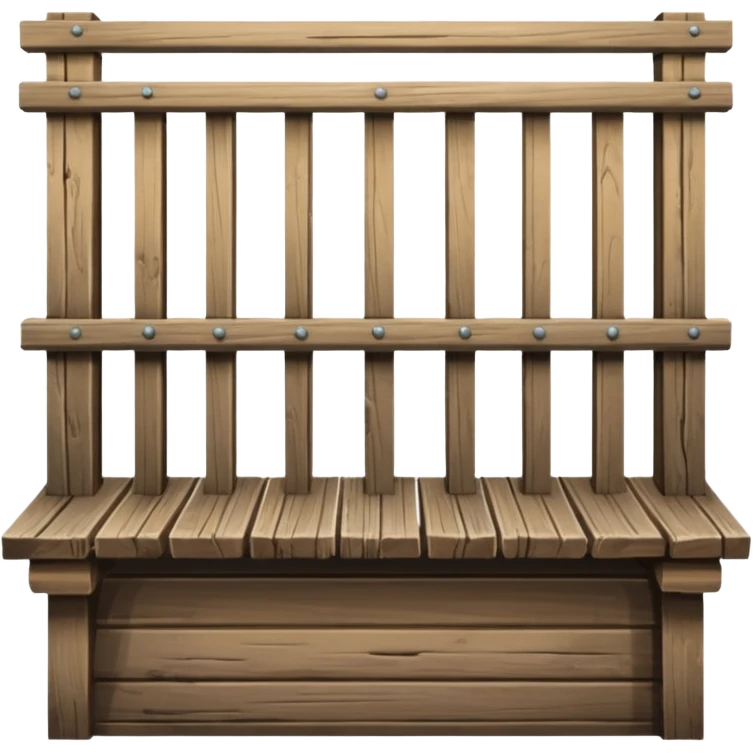 balcony made out of wood emoji