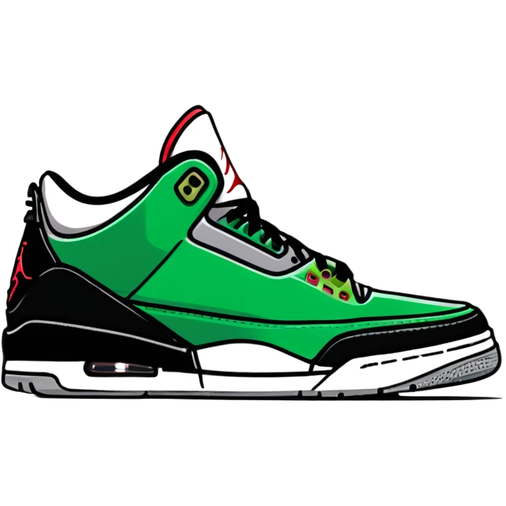 Air Jordan 3 Pine Green sneaker emoji
