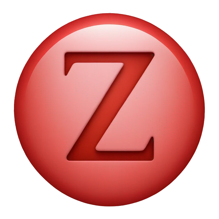 Red circle with letter z emoji