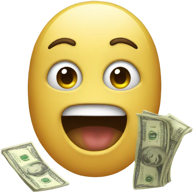 Emoji asking for money emoji