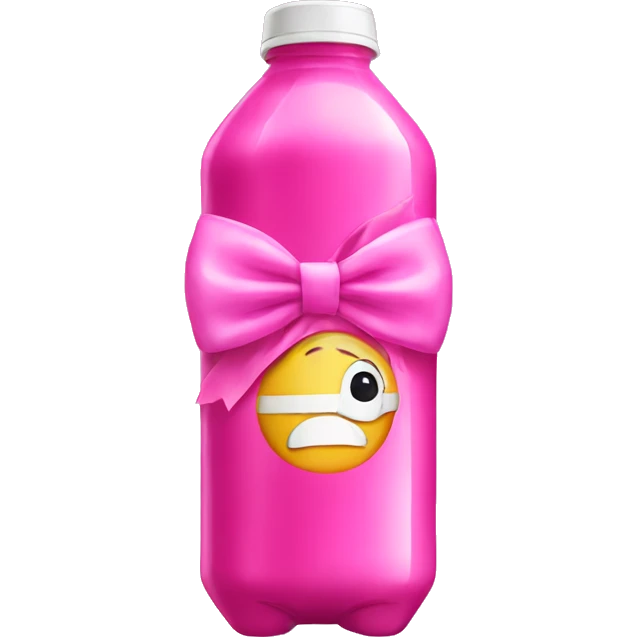 pink energy drink with a bow emoji