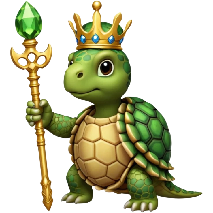 royal tortiose with scepter emoji
