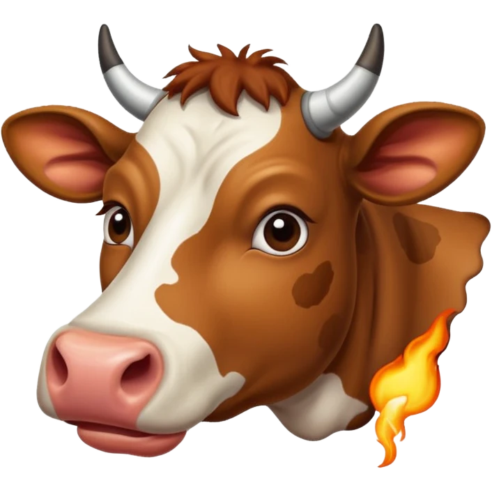 Коровка заболела ангиной emoji