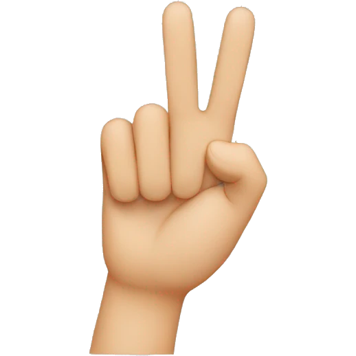 AN finger sign emoji