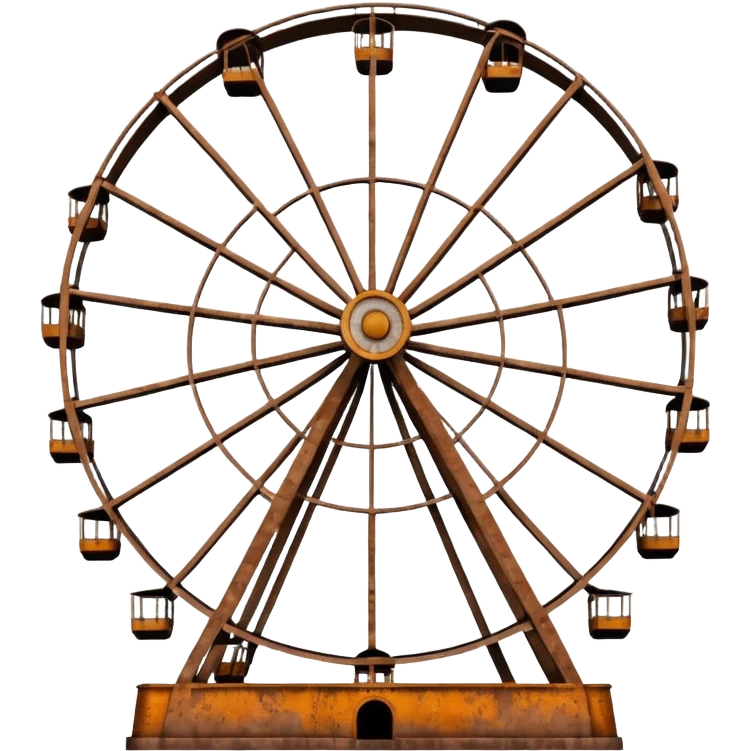 Brown city ferris wheel emoji