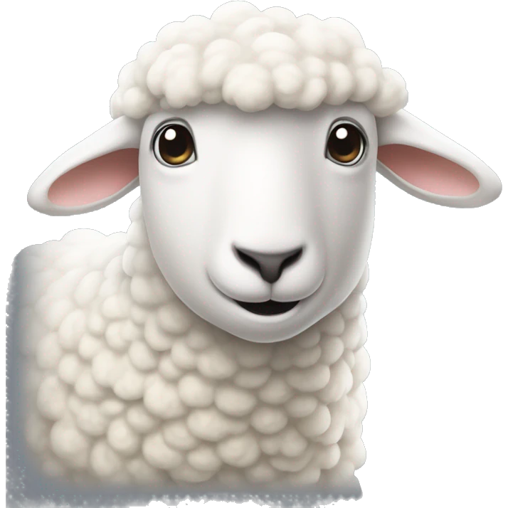 a white sheep with bants ￼ emoji