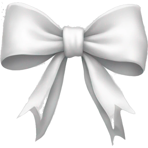 White bow emoji