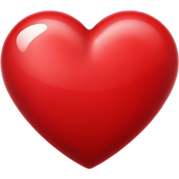 Deep red heart emoji