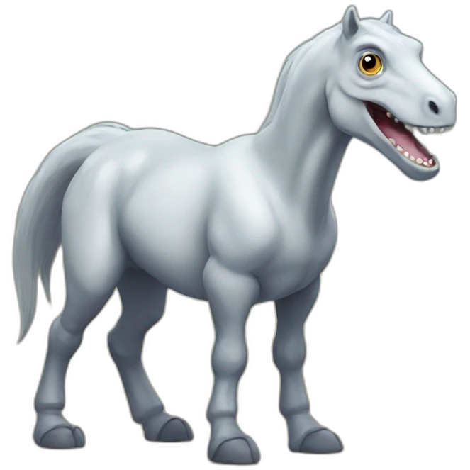 Horse Dinosaur hybrid emoji